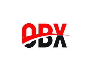 OBX Letter Initial Logo Design Vector Illustration