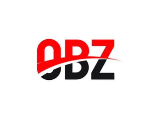 OBZ Letter Initial Logo Design Vector Illustration