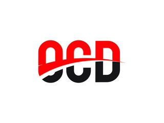 OCD Letter Initial Logo Design Vector Illustration