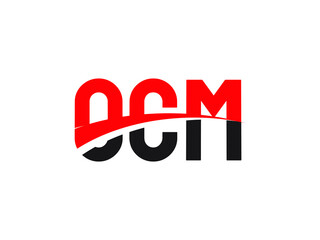 OCM Letter Initial Logo Design Vector Illustration
