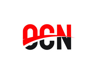 OCN Letter Initial Logo Design Vector Illustration
