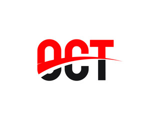 OCT Letter Initial Logo Design Vector Illustration