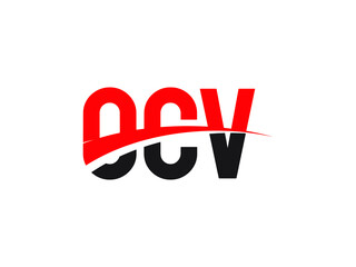 OCV Letter Initial Logo Design Vector Illustration