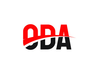 ODA Letter Initial Logo Design Vector Illustration