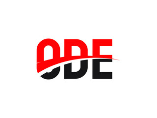 ODE Letter Initial Logo Design Vector Illustration