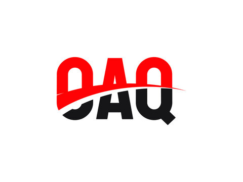 OAQ Letter Initial Logo Design Vector Illustration
