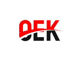 OEK Letter Initial Logo Design Vector Illustration