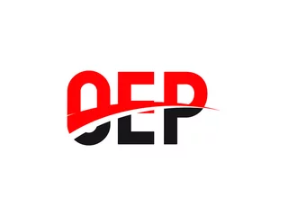 Deurstickers OEP Letter Initial Logo Design Vector Illustration © Rubel