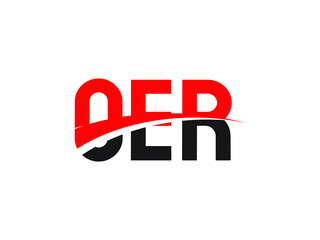OER Letter Initial Logo Design Vector Illustration