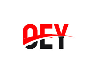 OEY Letter Initial Logo Design Vector Illustration