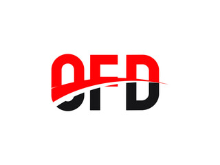 OFD Letter Initial Logo Design Vector Illustration