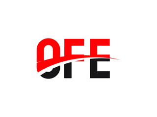 OFE Letter Initial Logo Design Vector Illustration