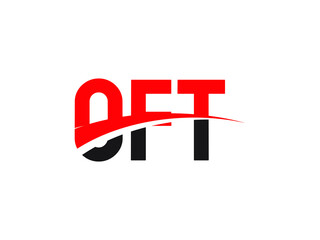 OFT Letter Initial Logo Design Vector Illustration