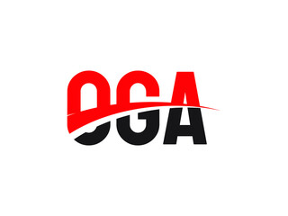 OGA Letter Initial Logo Design Vector Illustration