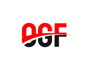 OGF Letter Initial Logo Design Vector Illustration