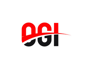 OGI Letter Initial Logo Design Vector Illustration