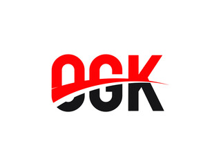 OGK Letter Initial Logo Design Vector Illustration