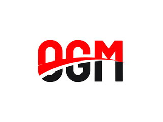 OGM Letter Initial Logo Design Vector Illustration