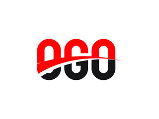 OGO Letter Initial Logo Design Vector Illustration