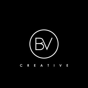 BV Letter Initial Logo Design Template Vector Illustration