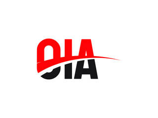 OIA Letter Initial Logo Design Vector Illustration