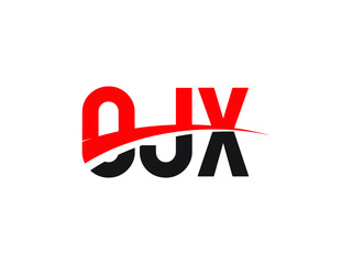OJX Letter Initial Logo Design Vector Illustration