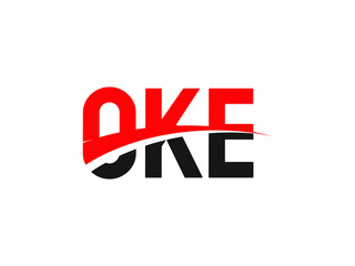 OKE Letter Initial Logo Design Vector Illustration