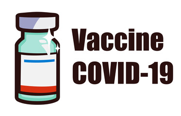 Coronavirus vaccine background.  A jar of medicine for covid-19. Saving mankind from disease.  Isolated on white background 