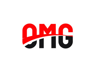 OMG Letter Initial Logo Design Vector Illustration