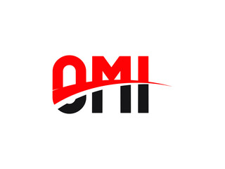 OMI Letter Initial Logo Design Vector Illustration