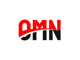 OMN Letter Initial Logo Design Vector Illustration
