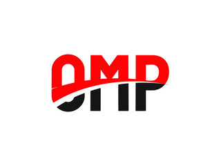 OMP Letter Initial Logo Design Vector Illustration