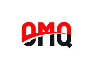 OMQ Letter Initial Logo Design Vector Illustration
