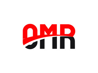 OMR Letter Initial Logo Design Vector Illustration
