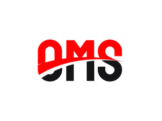 OMS Letter Initial Logo Design Vector Illustration