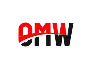 OMW Letter Initial Logo Design Vector Illustration