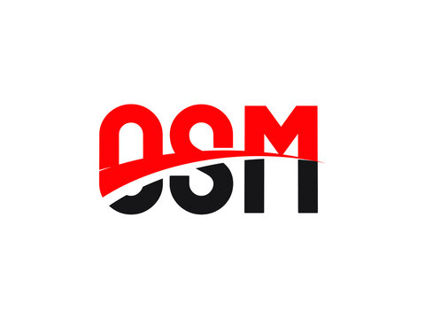 OSM Letter Initial Logo Design Vector Illustration