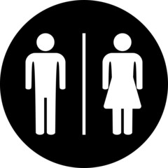 Man and woman icon, WC sign