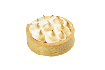 Sweet mini tart isolated on white
