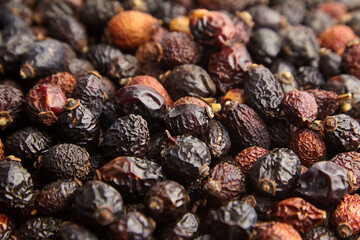 Dried rose hips herbal tea