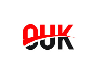 OUK Letter Initial Logo Design Vector Illustration