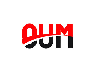 OUM Letter Initial Logo Design Vector Illustration