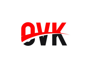 OVK Letter Initial Logo Design Vector Illustration