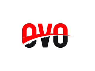OVO Letter Initial Logo Design Vector Illustration