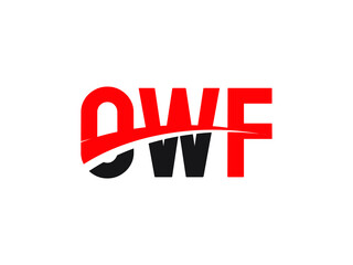 OWF Letter Initial Logo Design Vector Illustration