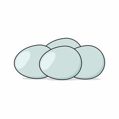 Duck eggs vector graphics