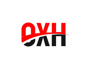 OXH Letter Initial Logo Design Vector Illustration