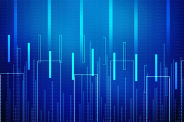 2d rendering Stock market online business concept. business Graph 
