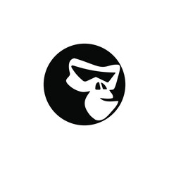 gorilla abstract vector logo design