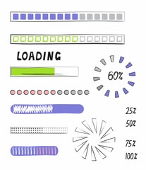 Fototapeta premium web design elements